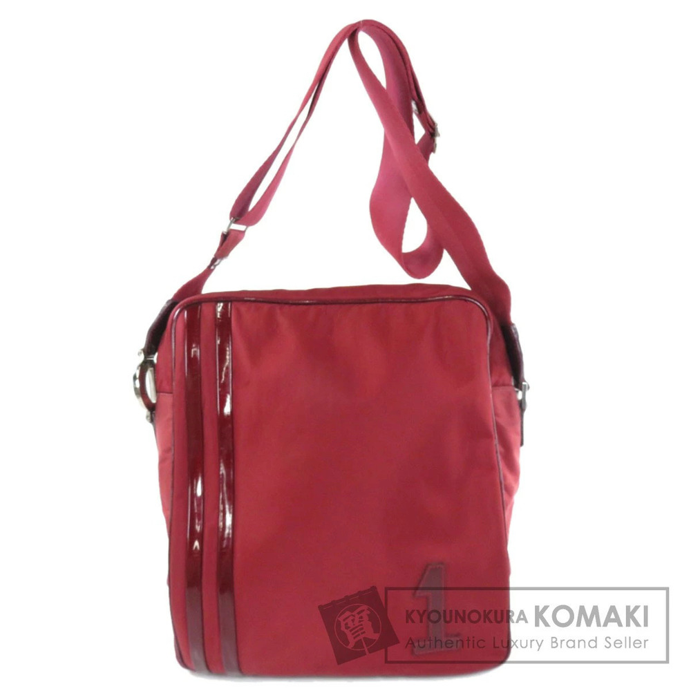 Prada Tessuto messenger Crossbody bag vibrant red